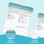 To Do List Notepad, Spiral Bound Undated Daily Planner, 52 Sheets 8.5" X 10.5" Tear Off Task Planning Pad with Checklist, For Work Office Home - Image 5