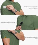 ZITY 5 Pack Mens Polo Shirt Short Sleeve Sports Golf Tennis T-Shirt Moisture-Wicking Summer Shirts - Image 3
