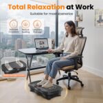 AXV Vibration Plate Fitness Platform Exercise Machine Vibrating Lymphatic Drainage Shaking Full Body Shaker Workout Vibrate Stand Shake Board Sport Gym for Weight Loss Fat Burner for Women Men - Image 7
