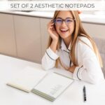 ZICOTO Beautiful To Do List Note Pads Set Of 2 for Easy Daily Planning - The Perfect Work Notepads, Notebooks and Office Desk Supplies For Women - Perfect to Effectively Organize Your Tasks - Image 3