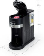 Single Serve Coffee Maker for K-Cup Pods & Ground Coffee, 6 to 14oz Brew Sizes, Strong Brew Option, Fast Brewing, Compact Design with Removable 40oz Reservoir, Travel Mug Friendly, Black - Image 4