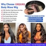 30 Inch 13x6 Lace Front Wigs Human Hair Wig 200% Density Body Wave Lace Front Wigs Human Hair Pre Plucked Glueless Wigs 13x6 HD Lace Frontal Wigs for Women Glueless Wigs Human Hair Pre Plucked - Image 4
