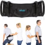 Vive Gait Belt (300lbs) Transfer Belt with Handles - Medical Nursing Safety Patient Assist - Bariatric, Elderly, Handicap, Physical Therapy - PT Gate Strap Quick Release Metal Buckle, Grabbing Teeth - Image 2
