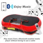 SUPER DEAL Pro Vibration Plate Exercise Machine - Whole Body Workout Vibration Fitness Platform Fit Massage Workout Trainer w/Loop Bands + Bluetooth + Remote, 99 Levels - Image 10