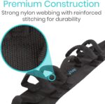 Vive Gait Belt (300lbs) Transfer Belt with Handles - Medical Nursing Safety Patient Assist - Bariatric, Elderly, Handicap, Physical Therapy - PT Gate Strap Quick Release Metal Buckle, Grabbing Teeth - Image 9