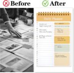 LABUK 10 Pack Daily To Do List Notebook 5" x 8" Daily Planner 30 Sheets Spiral to Do List Notebook for Classroom Office Plan Work Schedule Checklist - Image 7