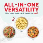 DASH Mini Rice Cooker Steamer with Removable Nonstick Pot, Keep Warm Function & Recipe Guide, .5 Quart, for Soups, Stews, Grains & Oatmeal - Aqua - Image 5