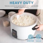 Aroma Housewares 60-Cup (Cooked) (30-Cup UNCOOKED) Commercial Rice Cooker (ARC-1033E),White - Image 3