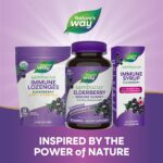 Nature’s Way Sambucus Elderberry Immune Support Gummies for Kids & Adults* with Black Elderberry Extract, Vitamin C, Vitamin D3, and Zinc, 60 Gummies (Packaging May Vary) - Image 8