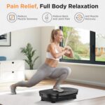 FEIERDUN Vibration Plate Exercise Machine, Vibration Plate for Lymphatic Drainage, Power Plate Vibration Platform for Weight Loss, Toning & Wellness - Image 5