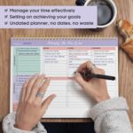 Weekly To Do List Notepad with 52 Undated Sheets（8.5"×11"）- Weekly Desk Planner for Women & Man, Work and Home - Violet Dream - Image 7