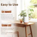 ASAKUKI Essential Oil Diffuser, Aromatherapy Cool Mist Home Humidifier with 7 LED Color Changing Light and Auto-Off Safety Switch, 8 Essential Oils Set, 300ml (Brown with Oils) - Image 3