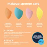 Real Techniques Miracle Complexion Sponge, Makeup Blender for Liquid and Cream Foundation, Full Coverage, Streak-Free Professional Makeup Tool, Cruelty Free, Vegan, Latex Free, 4 Count - Image 15
