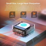 GEEKOM Mini PC AX8 Max, Dual 2.5G Lan AMD Ryzen 7 8745HS (Up to 4.9GHz, 3 Mode) Desktop Computers, Radeon 780M, 32GB DDR5 5600MHz RAM 1TB PCIe SSD, 2xUSB4/PD/WOL/8K 4 Display/Gaming/Business/Win11 Pro - Image 7