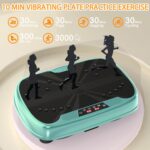 Vibration Plate Fitness Platform Exercise Machine - Vibrating Shaking Full Body Shaker Workout Fitness Platform Vibration Plate for Home Gym - Image 4