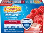 Emergen-C Immune+ Triple Action Immune Support Powder, BetaVia (R), 1000mg Vitamin C, B Vitamins, Vitamin D and Antioxidants, Raspberry – 30 Count - Image 2