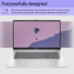 HP 17.3 inch Laptop, HD+ Display, AMD Ryzen 5 7520U, 16 GB RAM, 512 GB SSD, AMD Radeon Graphics, Windows 11 Home, Natural Silver, 17-cp2199nr - Image 4