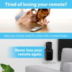 TotalMount Hole-Free Remote Holders – Eliminate Need to Drill Holes in Your Wall (Black Remote Control Holders, Quantity 2) - Image 3