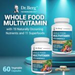 Dr. Berg Whole Food Multivitamin with Minerals - Daily Multivitamin for Men and Women - Includes Premium Whole Food Fruits and Vegetable Blend with Folate, Alpha-lipoic Acid and More - 60 Capsules - Image 5