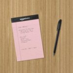 Amazon Basics Narrow Ruled 5-Inch by 8-Inch Lined Writing Note Pads, 6 Count (50 Sheet Pads), Multicolor - Image 6