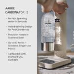 aarke Carbonator lll - Sparkling & Carbonation Water Machine, Stainless Steel with PET BPA-Free Reusable Bottle Volume 800 mL (Sand) - Image 7