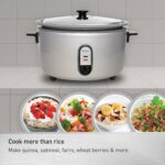 Panasonic Commercial Rice Cooker, Extra-Large Capacity 60-Cup (Cooked), 30-Cup (Uncooked) with One-Touch Operation and Durable Non-Stick Coated Pan - SR-GA541FH – Silver - Image 5
