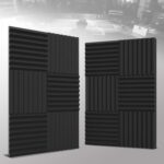 52 Pack Acoustic Panels 1 X 12 X 12 Inches - Acoustic Foam - High Density- Soundproof Studio Wedges - Charcoal - Image 7
