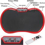 SUPER DEAL Pro Vibration Plate Exercise Machine - Whole Body Workout Vibration Fitness Platform Fit Massage Workout Trainer w/Loop Bands + Bluetooth + Remote, 99 Levels - Image 3