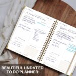 Beautiful To Do List Notebook - Aesthetic Daily Planner to Easily Organize Your Tasks And Boost Productivity - Stylish Undated Planner And School or Office Supplies For Women - Image 3