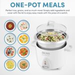 Aroma Housewares Select Stainless Rice Cooker & Warmer with Uncoated Inner Pot, 14-Cup(cooked) / 3Qt, ARC-757SG - Image 3