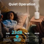 ASAKUKI Essential Oil Diffuser, Aromatherapy Cool Mist Home Humidifier with 7 LED Color Changing Light and Auto-Off Safety Switch, 8 Essential Oils Set, 300ml (Brown with Oils) - Image 5