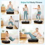 Dripex Vibration Plate Exercise Machine, Power Vibrating Plate for Lymphatic Drainage Weight Loss, Whole Body Workout Vibration Plates Fitness Platform, Fat Burner Shake Plate Equipment for Women Men - Image 9