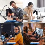 USB Condenser Microphone for PC Gaming, Podcast, ASMR & Recording - Cardioid Studio Mic for Phone, Laptop, PS4 & USB-C Devices - Image 5
