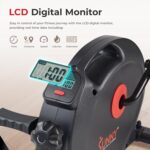 Sunny Health & Fitness Smart Under-Desk Bike Exerciser, Low-Impact Cardio Cycling Equipment for Home/Office, Mini Paddler for Arm/Leg Mobility Training, Free SunnyFit App Connect, Optional Motorized - Image 5