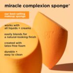 Real Techniques Miracle Complexion Sponge, Makeup Blender for Liquid and Cream Foundation, Full Coverage, Streak-Free Professional Makeup Tool, Cruelty Free, Vegan, Latex Free, 4 Count - Image 4