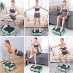 Vibration Plate Fitness Platform Exercise Machine - Vibrating Shaking Full Body Shaker Workout Fitness Platform Vibration Plate for Home Gym - Image 8