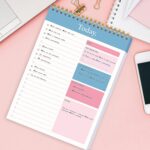 To Do List Notepad - Daily Planner Notepad Undated 52 Sheets Tear Off, 6.5" x 9.8" Checklist Productivity Organizer with Hourly Schedule for Tasks - Image 8