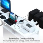 SABRENT USB 2.0 Sharing Switch up to 4 Computers and Peripherals LED Device Indicators (USB-USS4) Black - Image 6