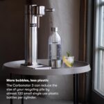 aarke Carbonator lll with CO2 Cylinder - Sparkling & Carbonation Water Machine, Stainless Steel with PET BPA-Free Reusable Bottle Volume 800 mL (Stainless Steel) - Image 7