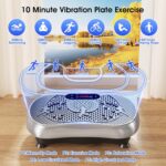 Vibration Plate Exercise Machine, 180 Speed Levels Vibration Plate for Lymphatic Drainage, Whole Body Workout Vibrating Fitness Platform, Effective for Weight Loss, Shaping, Toning & Wellness - Image 4
