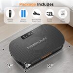 FEIERDUN Vibration Plate Exercise Machine, Vibration Plate for Lymphatic Drainage, Power Plate Vibration Platform for Weight Loss, Toning & Wellness - Image 8