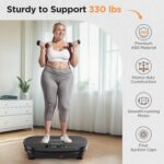 FEIERDUN Vibration Plate Exercise Machine, Vibration Plate for Lymphatic Drainage, Power Plate Vibration Platform for Weight Loss, Toning & Wellness - Image 6