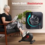 Sunny Health & Fitness Smart Under-Desk Bike Exerciser, Low-Impact Cardio Cycling Equipment for Home/Office, Mini Paddler for Arm/Leg Mobility Training, Free SunnyFit App Connect, Optional Motorized - Image 6