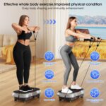 Vibration Plate Exercise Machine, 180 Speed Levels Vibration Plate for Lymphatic Drainage, Whole Body Workout Vibrating Fitness Platform, Effective for Weight Loss, Shaping, Toning & Wellness - Image 7