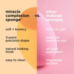 Real Techniques Miracle Complexion Sponge, Makeup Blender for Liquid and Cream Foundation, Full Coverage, Streak-Free Professional Makeup Tool, Cruelty Free, Vegan, Latex Free, 4 Count - Image 6