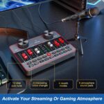 Podcast Equipment Bundle for 2 Mic Tiktok Video Content Creator Kit, Audio Interface DJ Mixer Sound Card/Board Condenser Microphone for Studio Smartphone/PC/Laptop Broadcast Recording/Live Stream - Image 3