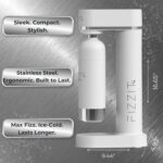 Fizzit Spärklï Carbonated Water Soda Maker with Stainless Steel Bottle Included,Dishwasher Safe - Image 3