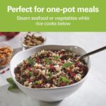 Hamilton Beach Digital Programmable Rice Cooker & Food Steamer, 8 Cups Cooked (4 Uncooked), With Steam & Rinse Basket, Stainless Steel (37518) - Image 10