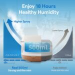 ASAKUKI 500ml Premium, Essential Oil Diffuser with Remote Control, 5 in 1 Ultrasonic Aromatherapy Fragrant Oil Humidifier Vaporizer, Timer and Auto-Off Switch Brown - Image 3