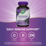 Nature’s Way Sambucus Elderberry Immune Support Gummies for Kids & Adults* with Black Elderberry Extract, Vitamin C, Vitamin D3, and Zinc, 60 Gummies (Packaging May Vary) - Image 5
